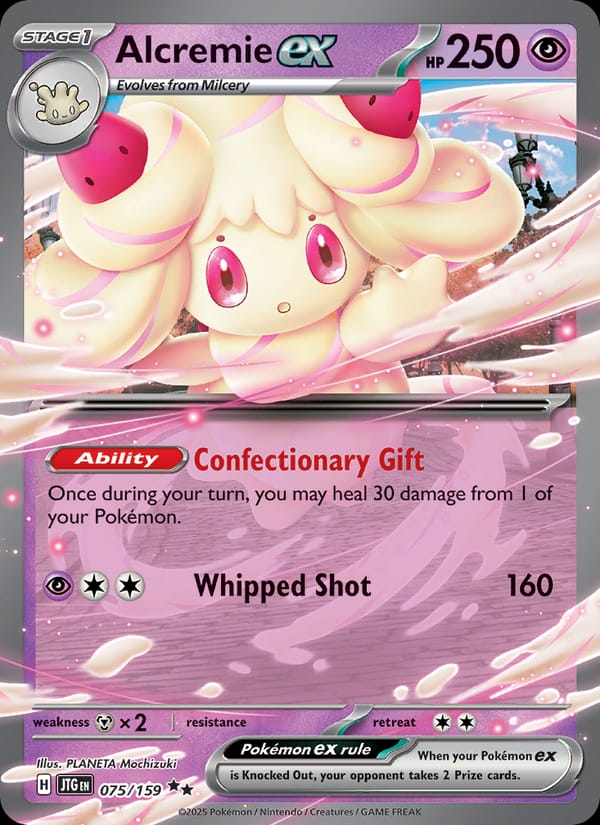 Alcremie ex 075/159 Journey Together Pokémon card