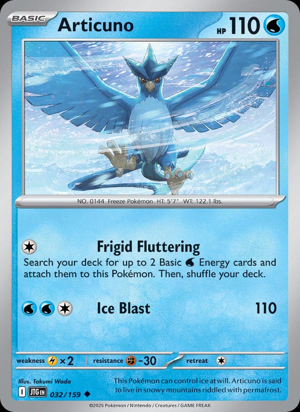 Articuno 032/159 Journey Together Pokémon card