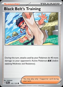 Black Belt's Training 143/159 Common – Journey Together Pokémon card