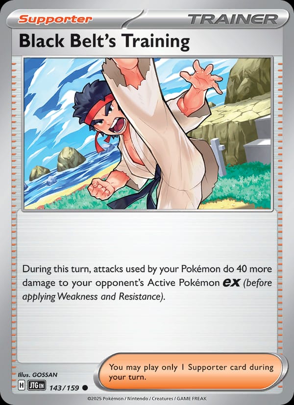 Black Belt's Training 143/159 Journey Together Pokémon card
