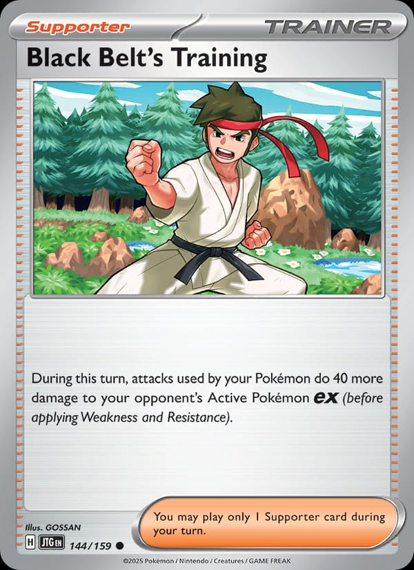 Black Belt's Training 144/159 Journey Together Pokémon card