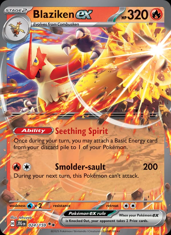 Blaziken ex 024/159 Journey Together Pokémon card