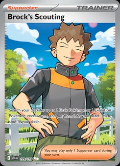 Brock's Scouting 179/159 Ultra Rare – Journey Together Pokémon card