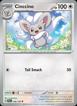 Cinccino 126/159 Uncommon – Journey Together Pokémon card