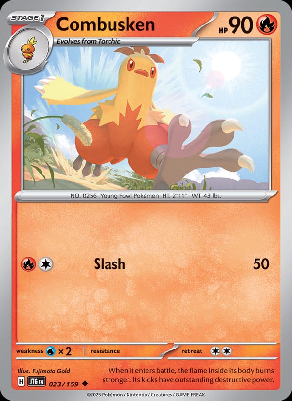 Combusken 023/159 Journey Together Pokémon card