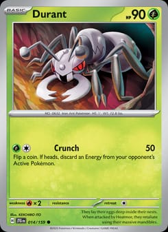 Durant 014/159 Common – Journey Together Pokémon card