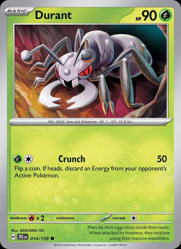 Durant 014/159 Journey Together Pokémon card