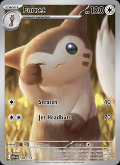 Furret 168/159 Illustration Rare – Journey Together Pokémon card