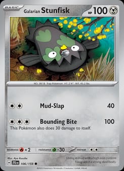 Galarian Stunfisk 106/159 Common – Journey Together Pokémon card