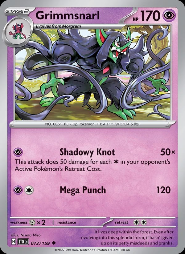 Grimmsnarl 073/159 Journey Together Pokémon card