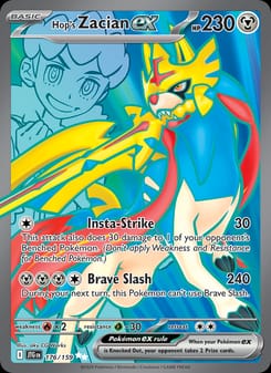 Hop's Zacian ex 176/159 Ultra Rare – Journey Together Pokémon card