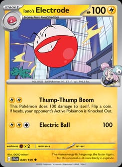 Iono's Electrode 048/159 Uncommon – Journey Together Pokémon card