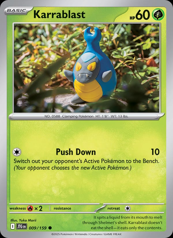 Karrablast 009/159 Journey Together Pokémon card
