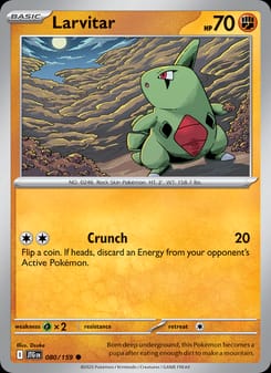 Larvitar 080/159 Common – Journey Together Pokémon card
