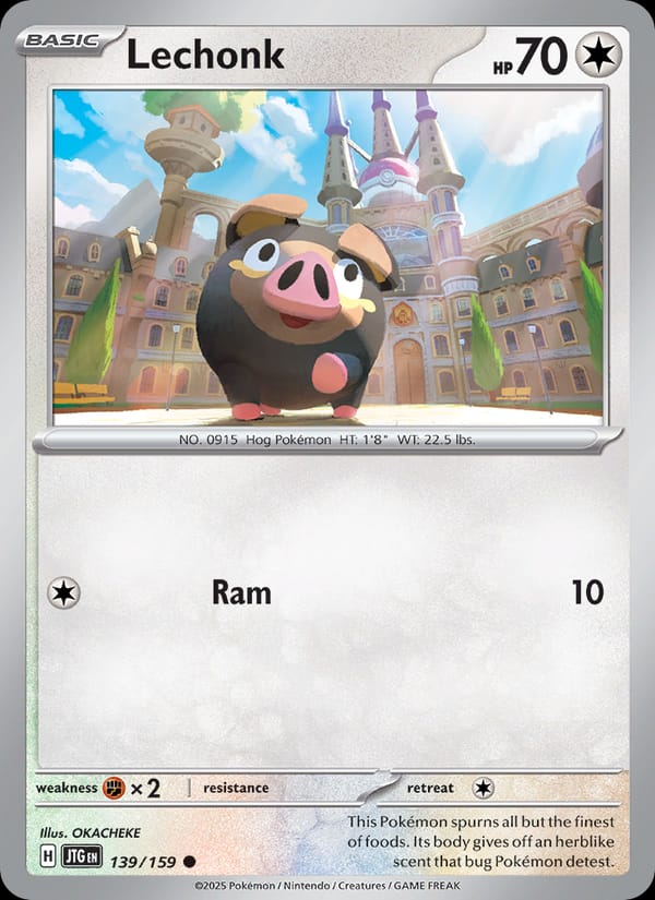 Lechonk 139/159 Journey Together Pokémon card
