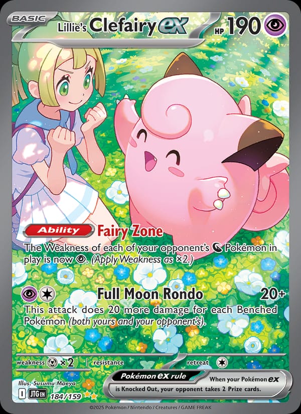 Lillie's Clefairy ex 184/159 Journey Together Pokémon card