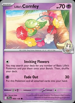 Lillie's Comfey 068/159 Common – Journey Together Pokémon card