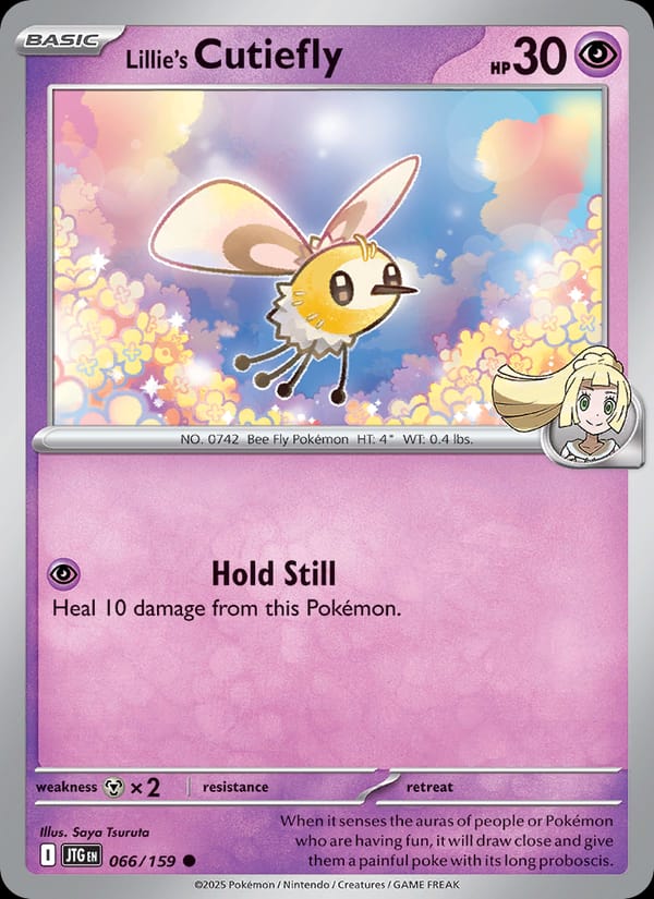 Lillie's Cutiefly 066/159 Journey Together Pokémon card