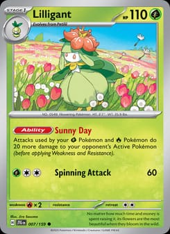 Lilligant 007/159 Common – Journey Together Pokémon card
