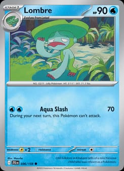 Lombre 036/159 Common – Journey Together Pokémon card