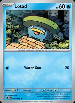 Lotad 035/159 Common – Journey Together Pokémon card