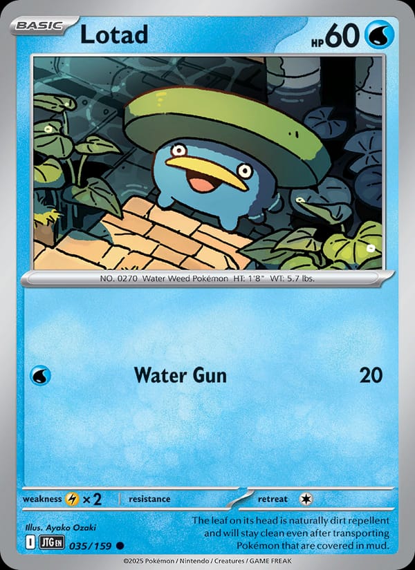 Lotad 035/159 Journey Together Pokémon card
