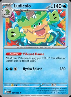 Ludicolo 037/159 Rare – Journey Together Pokémon card