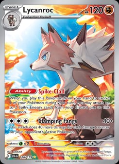 Lycanroc 166/159 Illustration Rare – Journey Together Pokémon card
