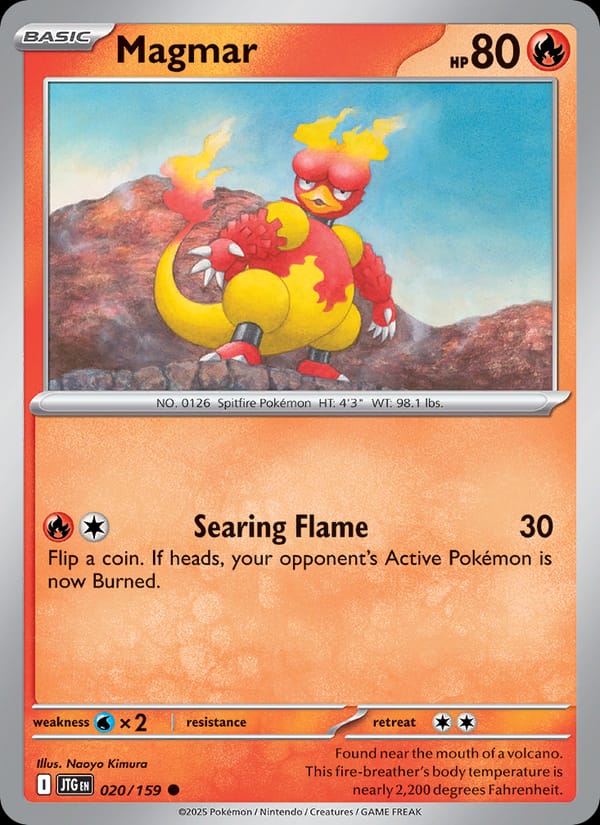 Magmar 020/159 Journey Together Pokémon card