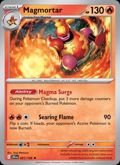 Magmortar 021/159 Rare – Journey Together Pokémon card