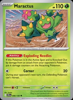 Maractus 008/159 Uncommon – Journey Together Pokémon card