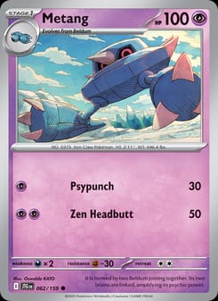 Metang 062/159 Common – Journey Together Pokémon card