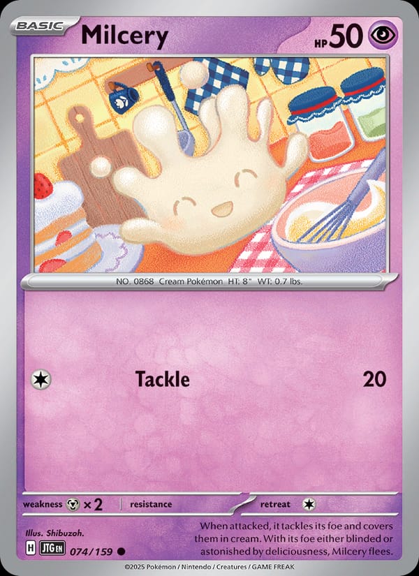 Milcery 074/159 Journey Together Pokémon card