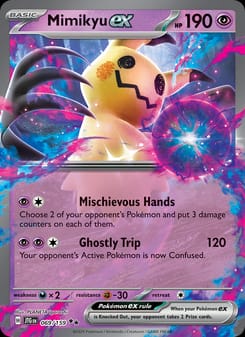 Mimikyu ex 069/159 Double Rare – Journey Together Pokémon card