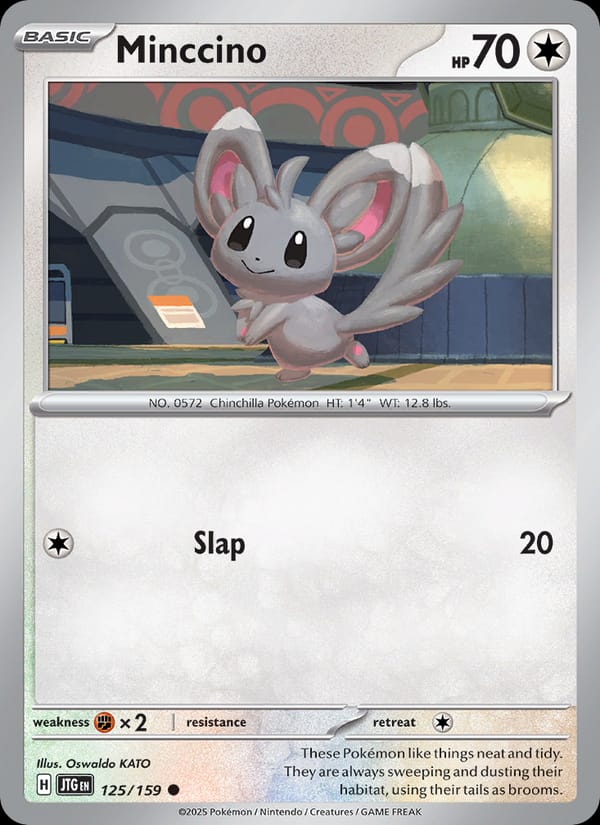 Minccino 125/159 Journey Together Pokémon card