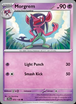 Morgrem 072/159 Common – Journey Together Pokémon card