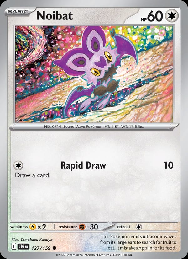 Noibat 127/159 Journey Together Pokémon card