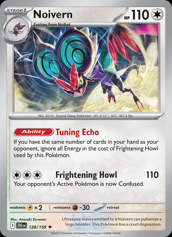 Noivern 128/159 Journey Together Pokémon card