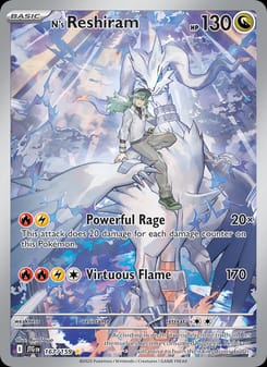 N's Reshiram 167/159 Illustration Rare – Journey Together Pokémon card