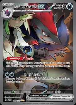 N's Zoroark ex 185/159 Special Illustration Rare – Journey Together Pokémon card