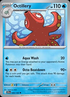 Octillery 034/159 Uncommon – Journey Together Pokémon card