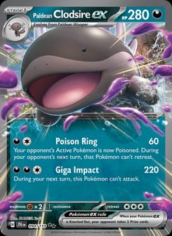Paldean Clodsire ex 094/159 Double Rare – Journey Together Pokémon card