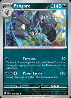 Pangoro 099/159 Uncommon – Journey Together Pokémon card