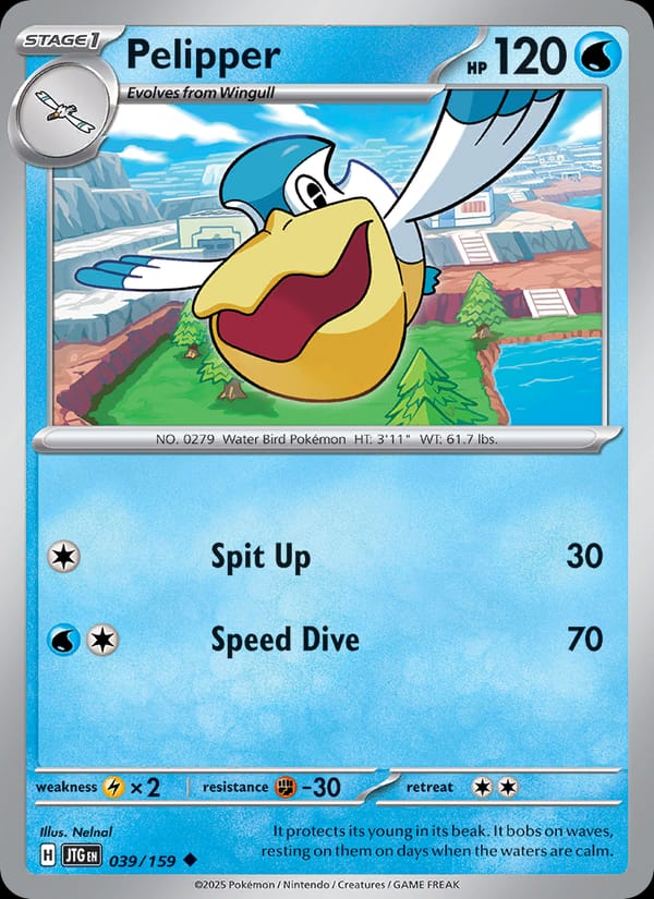 Pelipper 039/159 Journey Together Pokémon card