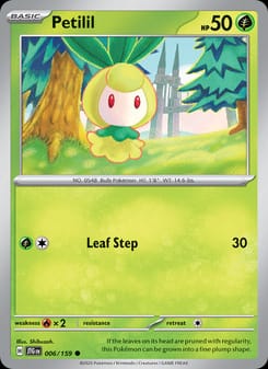 Petilil 006/159 Common – Journey Together Pokémon card