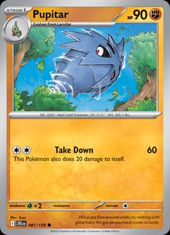 Pupitar 081/159 Common – Journey Together Pokémon card