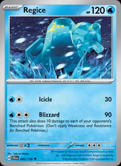 Regice 042/159 Uncommon – Journey Together Pokémon card