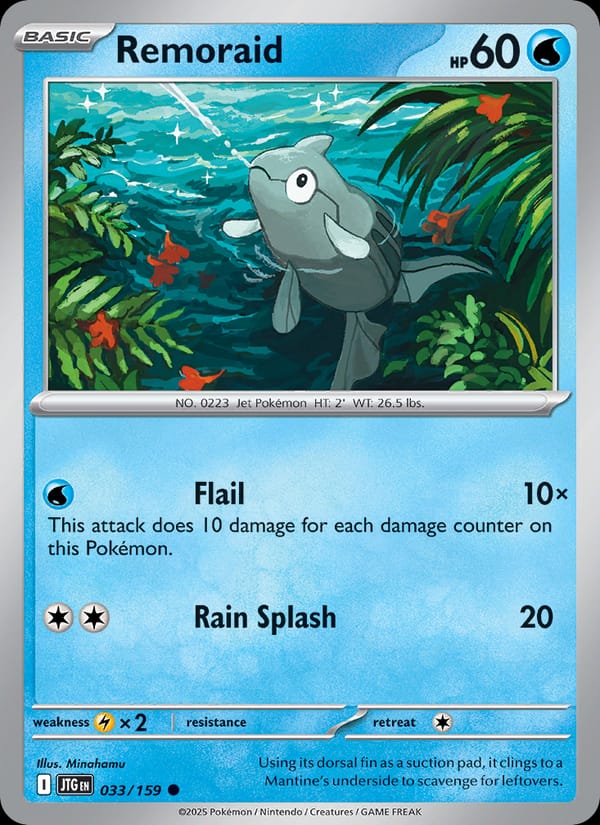 Remoraid 033/159 Journey Together Pokémon card