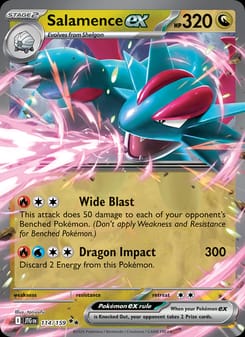 Salamence ex 114/159 Double Rare – Journey Together Pokémon card