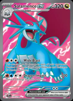 Salamence ex 177/159 Ultra Rare – Journey Together Pokémon card